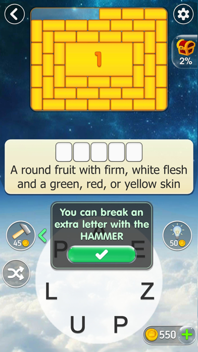 Word Fun Fact (WFF) Word Game Screenshot