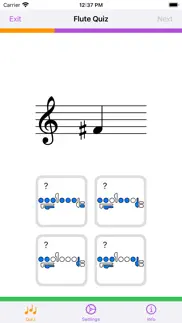 flute quiz iphone screenshot 1