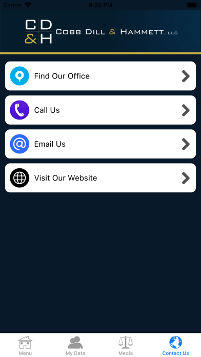 Cobb, Dill & Hammett Law App Screenshot