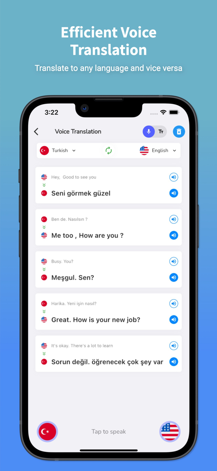 Turkish Translator and Learn 45