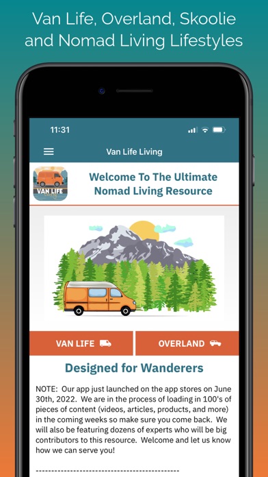 Van Life Living Screenshot