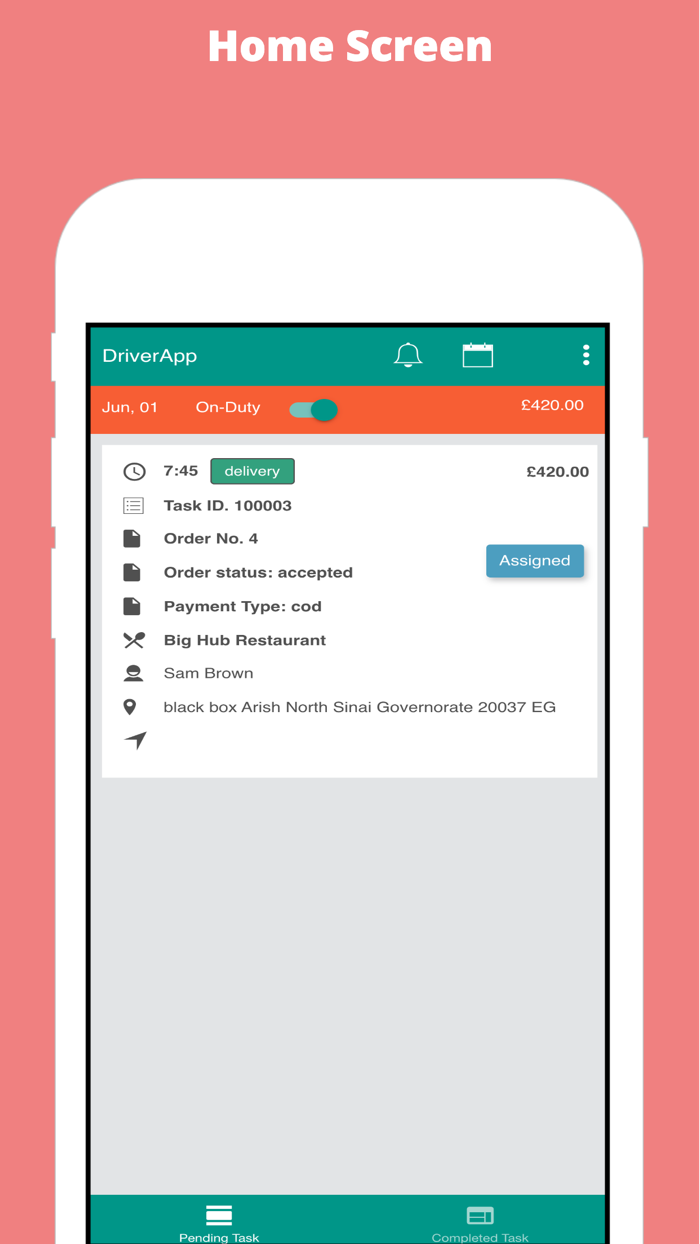 5TWA FB Driver سائق الأغذية