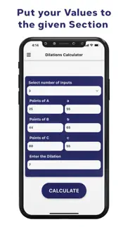 dilations calculator iphone screenshot 2