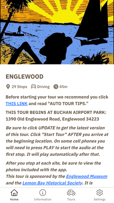 Sarasota County Auto Tours Screenshot