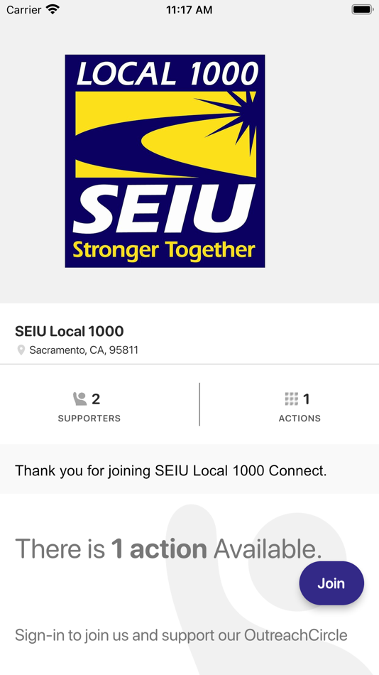 #3. SEIU Local 1000 Connect (iOS) 来自: Votercircle Inc