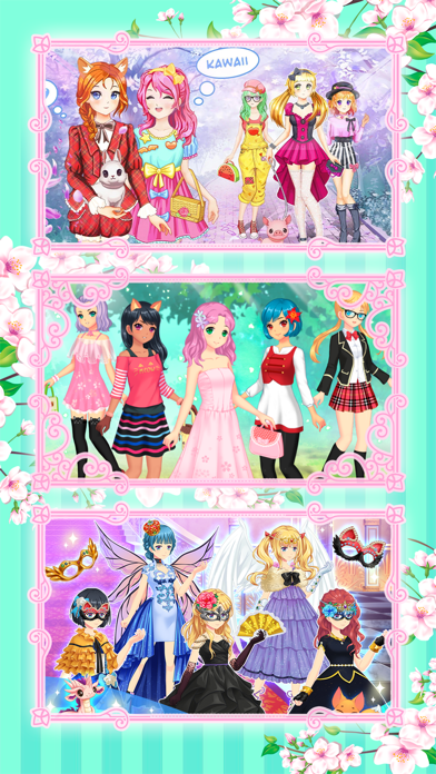 Anime Dress Up Girl Games Screenshot