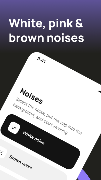 ADHD White Noise + Brown, Pink Screenshot