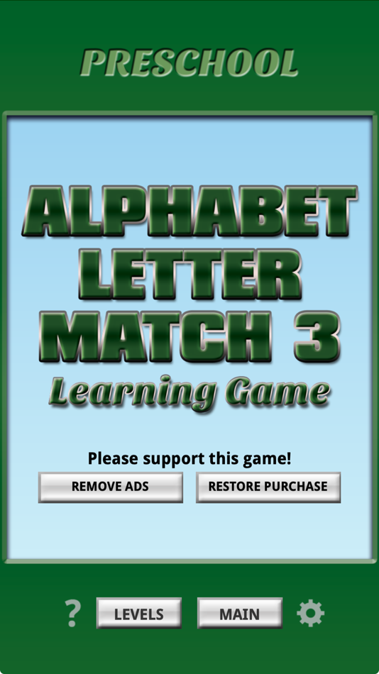 #2. Alphabet Letter Match 3 Fun (iOS) By: Mike Hempfling