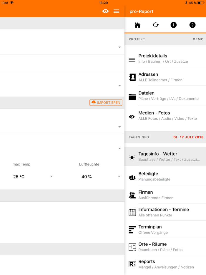 pro-Report - Baudokumentation