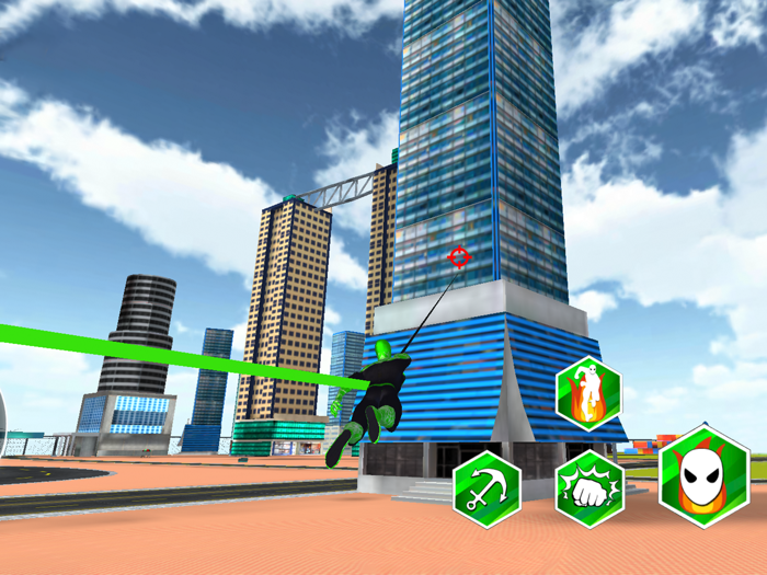 araña cuerda héroe hombre 3D