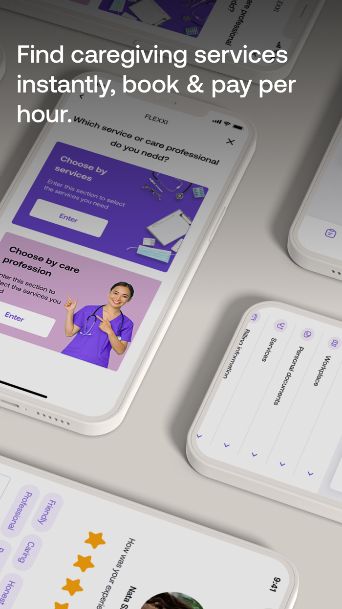 FLEXXI - Care  Help booking