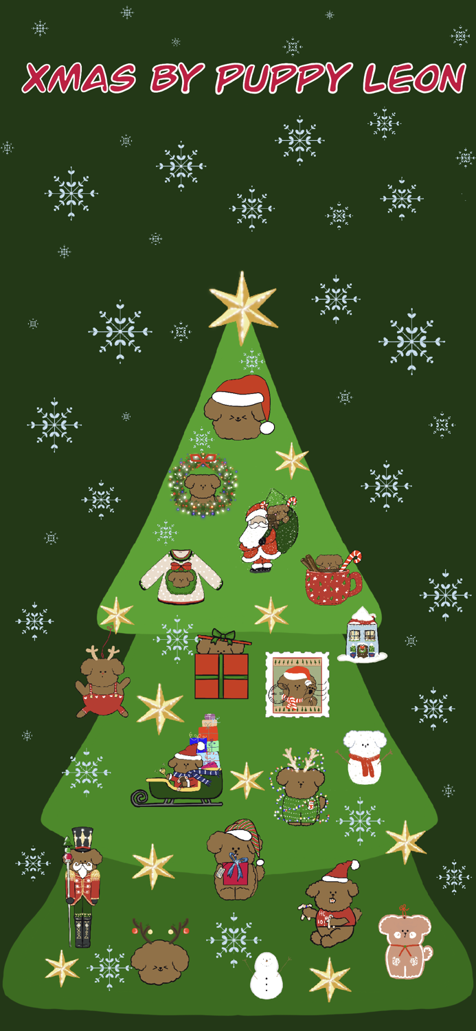 xmas by puppy Leon