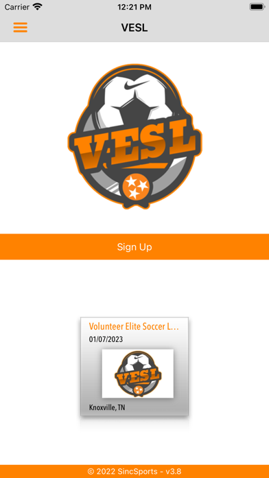 Volunteer Elite Soccer League Screenshot