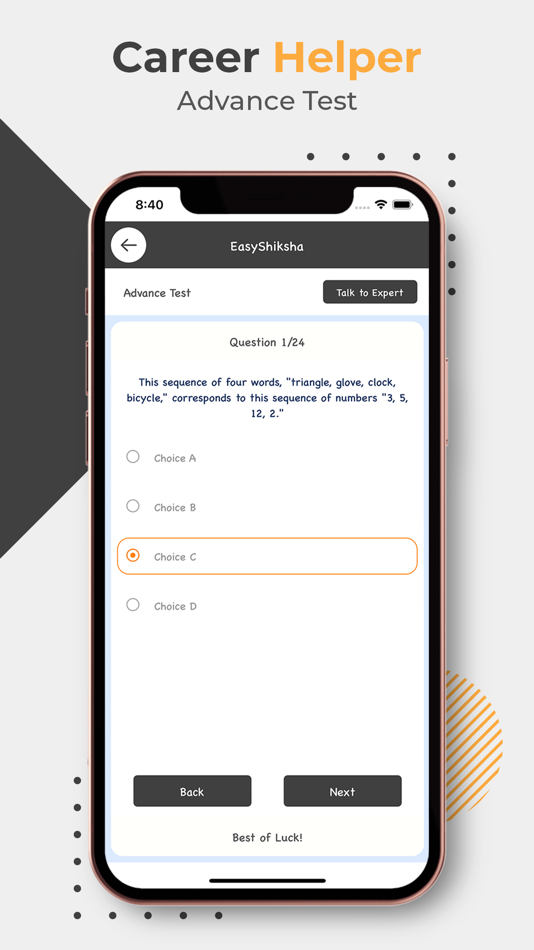 #8. Career Helper: Test & Consult (iOS) Oleh: HawksCode Softwares Private Limited
