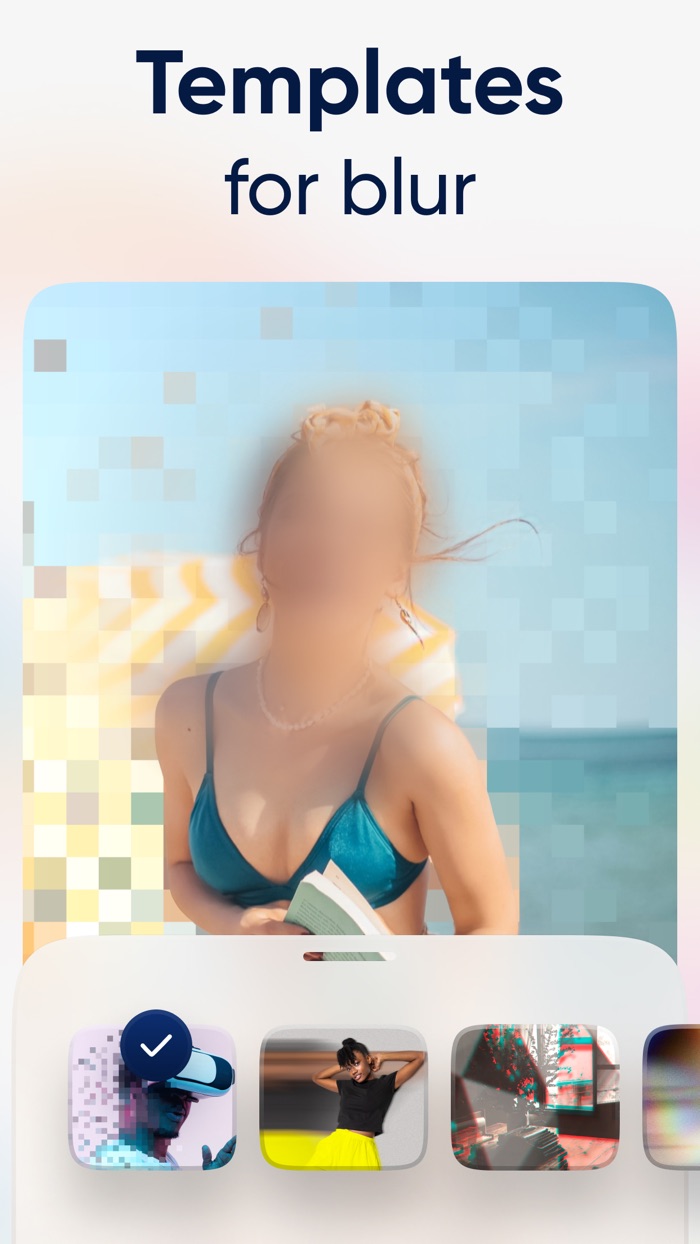 Blur photo editor. Face blur.