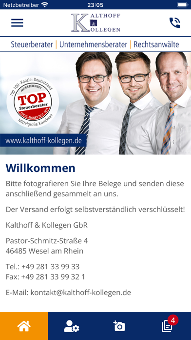 Screenshot #1 pour KuK:App - Die Mandanten-App
