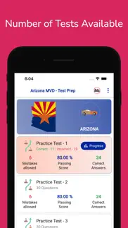 arizona az mvd permit practice iphone screenshot 3