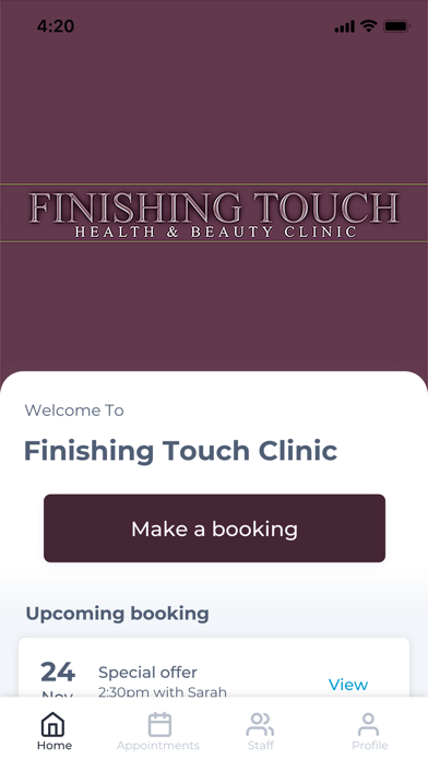 Finishing Touch Clinic Screenshot