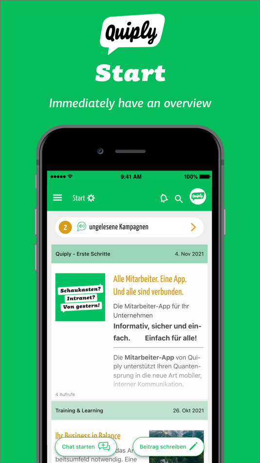#1. Quiply - The Employee App (iOS) 由: Quiply Technologies GmbH
