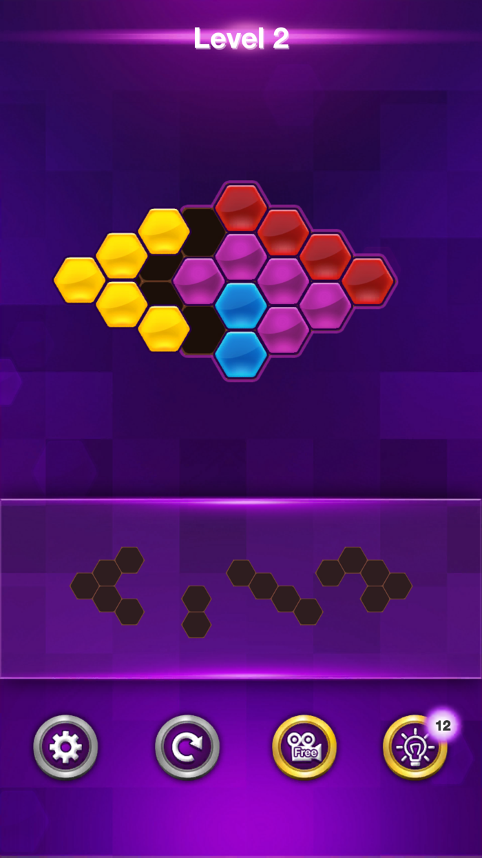 Blocks Hexagon Puzzle