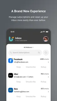 unroll.me - email cleanup iphone screenshot 1