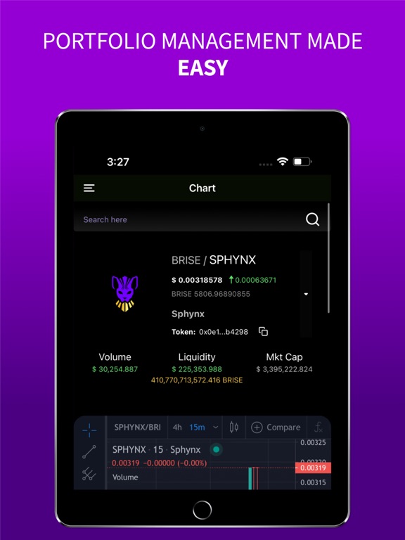 Sphynx DeFi App iPad screenshot 5 - Finance app
