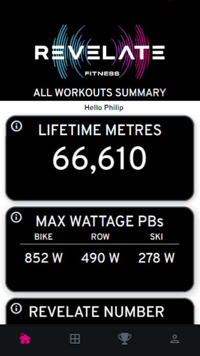 Revelate fitness Screenshot
