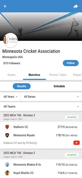 Game screenshot Minnesota Cricket Association apk