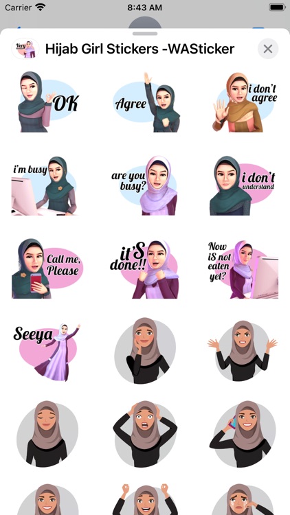 Hijab Girl Stickers- WASticker screenshot-4
