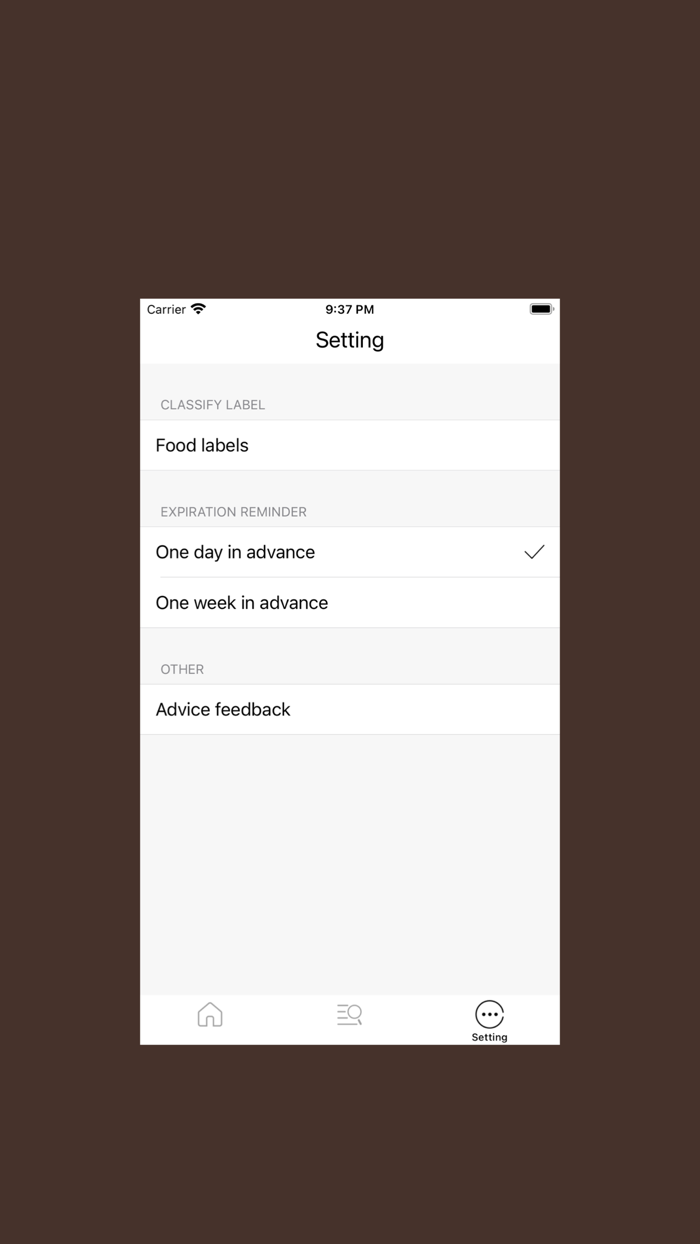 Freezer - Food Inventory