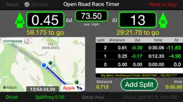 open road race timer iphone screenshot 1