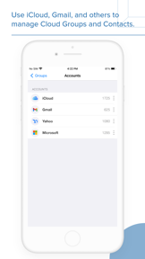 Contacts Groups Pro Mail, text screenshot