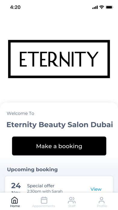 Eternity Beauty Salon Dubai Screenshot