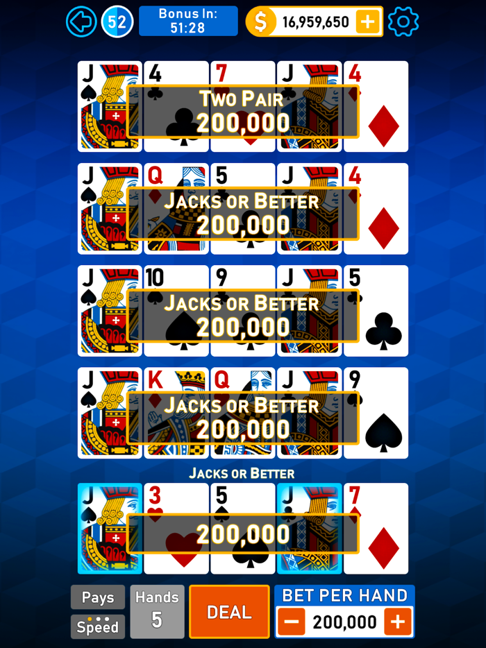 Video Poker Multi Bonus