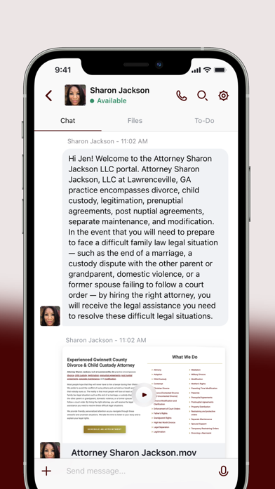 Attorney Sharon Jackson, LLC Screenshot
