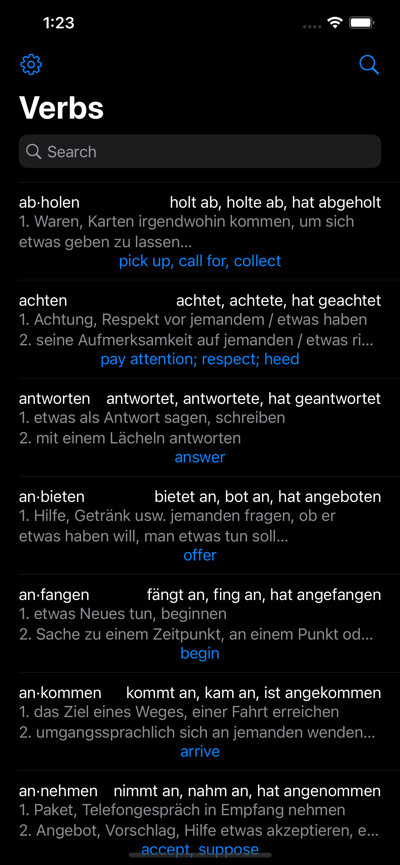 Deutsche Verben