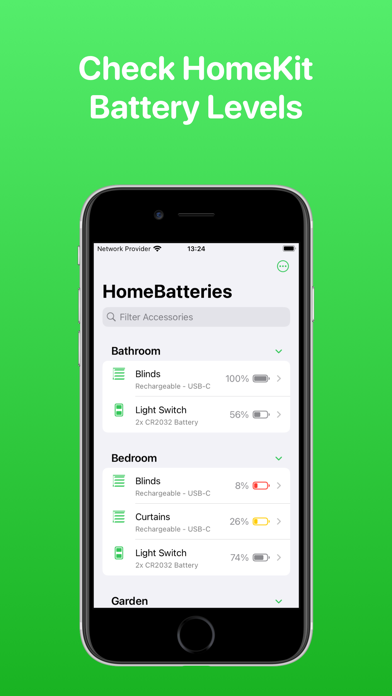 Screenshot #1 pour HomeBatteries for HomeKit