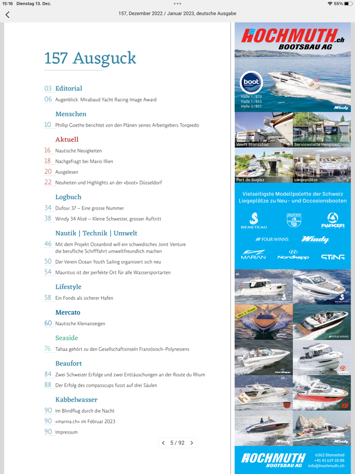 #4. marina.ch (iOS) 由: Los media GmbH