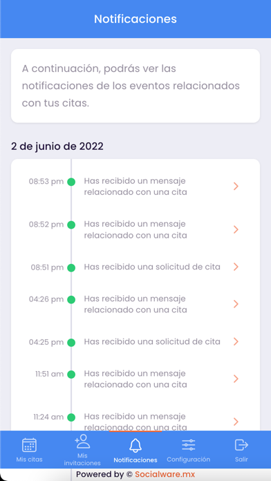 Expositores Screenshot