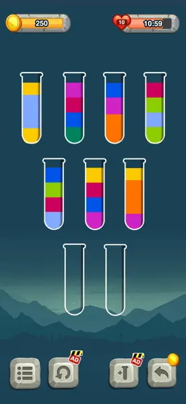 Game screenshot Цветная вода Сортировать 2021 apk