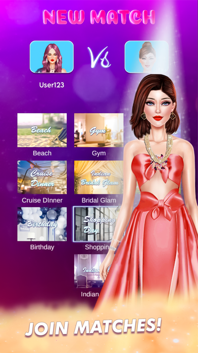 Makeover Dress Up Girls Game Screenshot