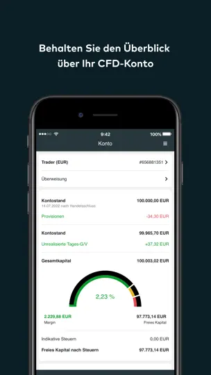 Screenshot von Comdirect CFD auf dem iPhone 1
