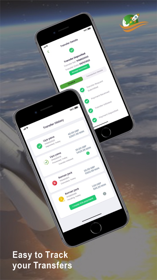 #4. Transfer Rocket - Remit Today (iOS) 由: Transfer Rocket Limited