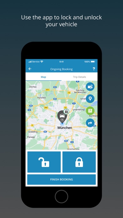 fleetster Corporate CarSharing Screenshot