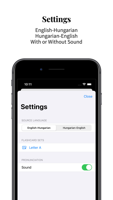 Hungarian Vocabulary Screenshot