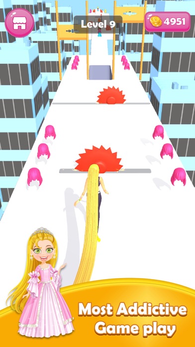 Hair Challenge - Hair Cut Run Screenshot