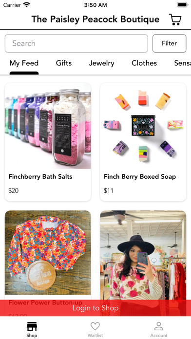 The Paisley Peacock Boutique Screenshot