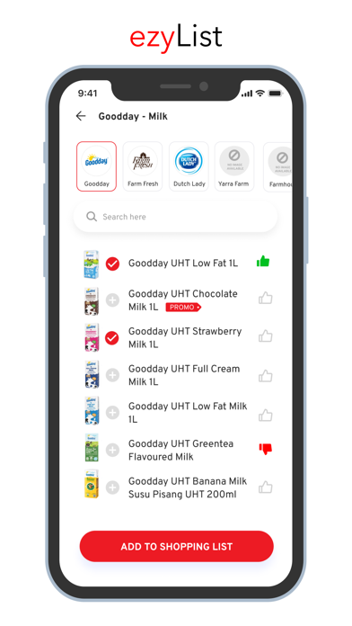ezyList Screenshot