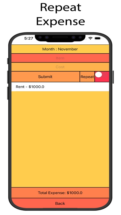 Monthly Money Tracker