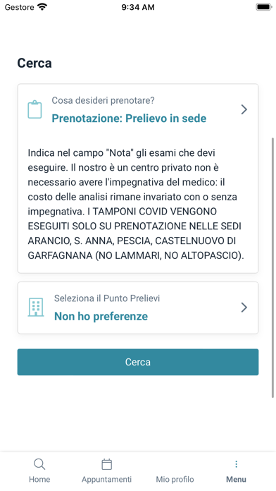 Lamm Centro Analisi Screenshot